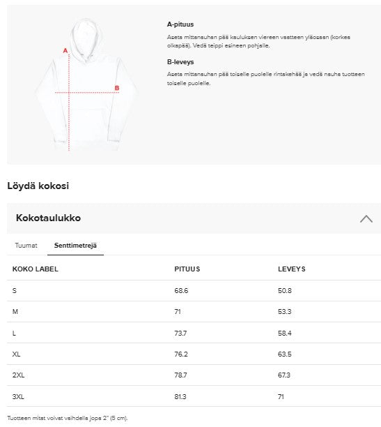 Huppari, sydän, unisex