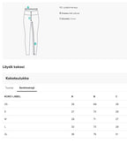 Naisten leggingsit, pystyraita