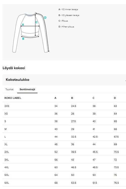 Naisten pitkähihainen crop-top, pystyraita