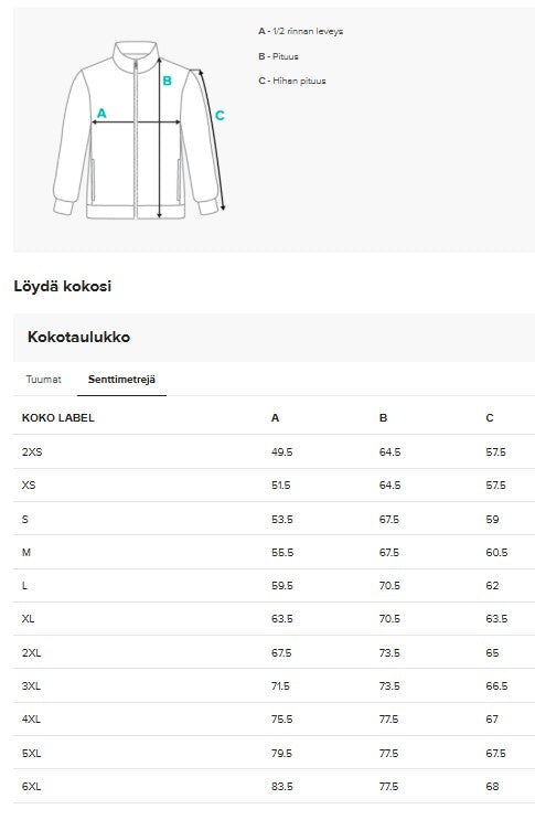 Verkkatakki, tähti, unisex