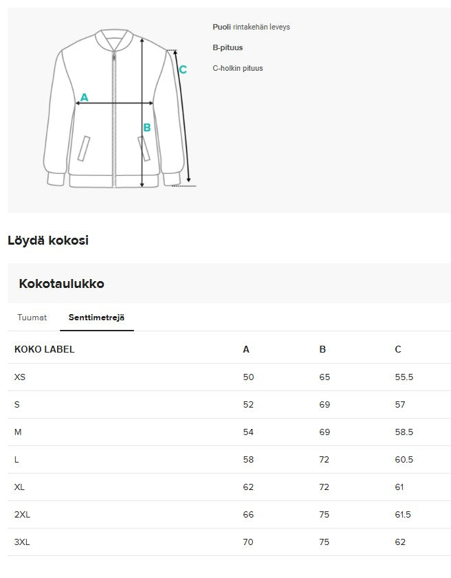 Bomber-takki, 69, unisex
