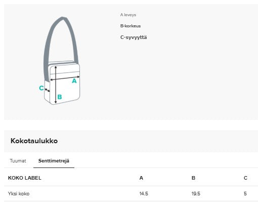 Olkalaukku, crossbody bag, ruutu, 14,5 × 19,5 cm