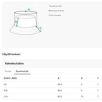 Bucket-hattu, kaksipuoleinen, ruutu, unisex