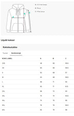 Huppari tekstillä, unisex