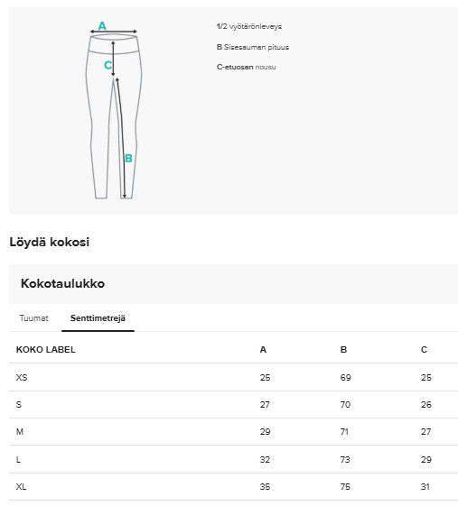 Naisten leggingsit, vinoruutu
