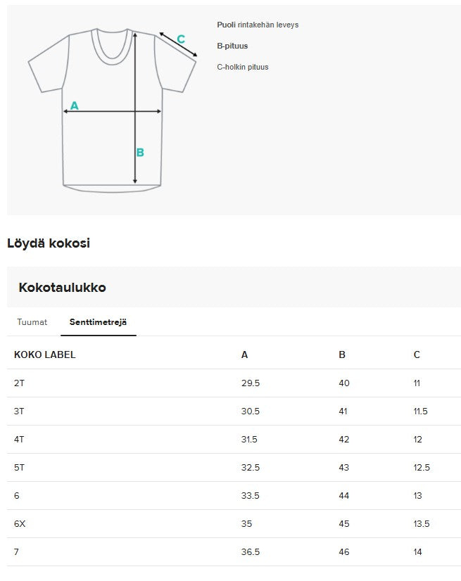Lasten t-paita, lehmäkuosi