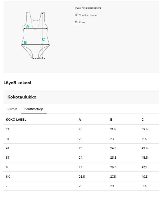 Lasten uimapuku, pilkku, musta