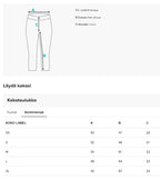 Naisten capri leggingsit, ruutu