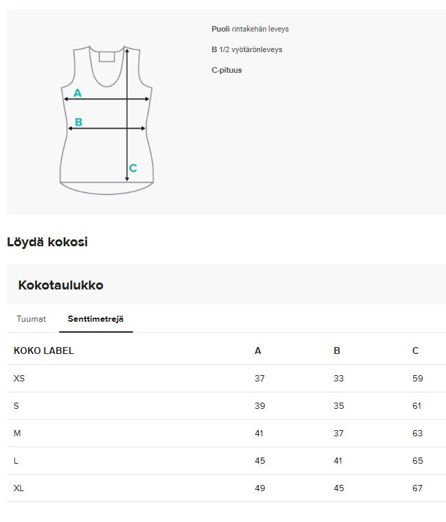 Naisten hihaton paita, musta 85