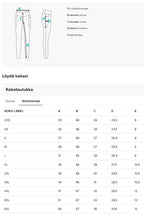 Naisten leggingsit taskulla, musta