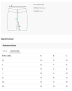 Naisten trikooshortsit, pystyraita