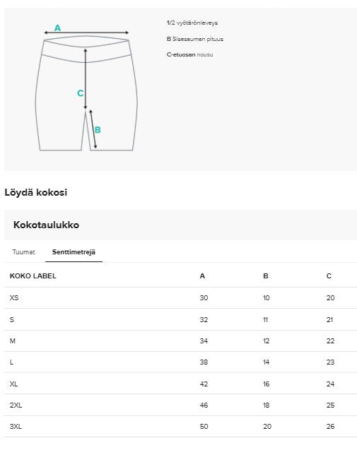 Naisten trikooshortsit, pystyraita