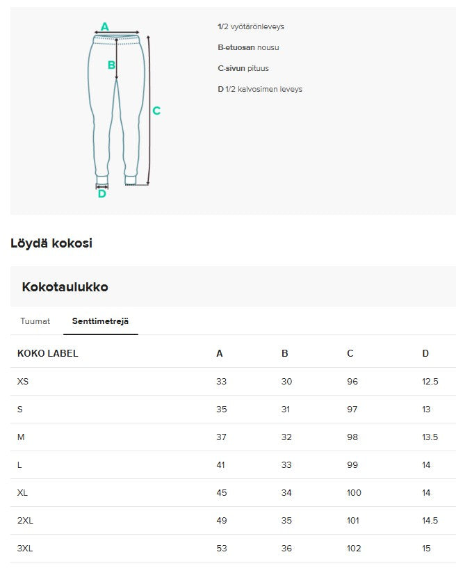 Naisten slim fit collegehousut, musta