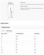 Verkkahousut, 85 musta, unisex