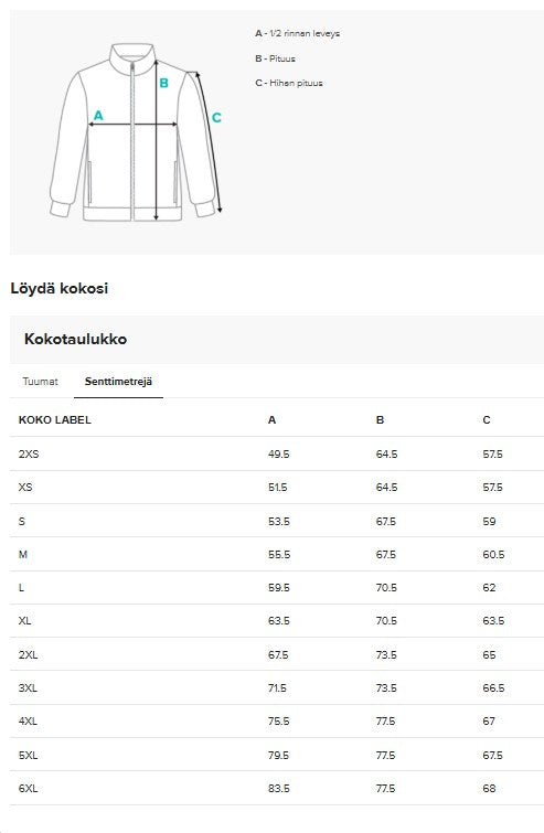 Verkkatakki, tekstillä, unisex